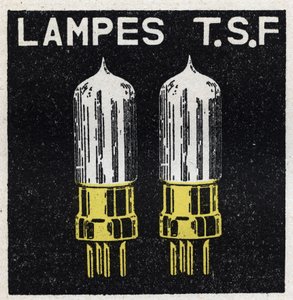The T.S.F.: lamps T.S.F. Anonymous illustration of 1925. Private collection. av Anonymous Anonymous