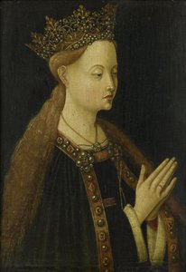 Jomfru Maria, ca. 1500 (olje på panel) av Anonymous Anonymous