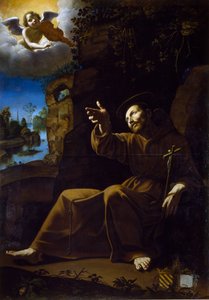 The Vision of St Francis (maleri) av Anonymous Anonymous