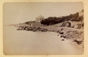 Byen Marseille og dens omgivelser rundt 1885 -1890: La route de la Corniche, Privat samling av Anonymous Anonymous