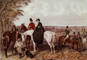 Revejakten, møtet Cavalieren klatrer inn i Amazonas. Anonym litografi fra 1800-tallet. Privat samling av Anonymous Anonymous