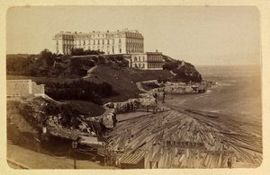 Byen Marseille og dens omgivelser rundt 1885 -1890: Le chateau du Pharo, Privat samling av Anonymous Anonymous