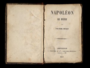Tittelside til "" Napoleon den lille", politisk brosjyre av Victor Hugo om Louis-Napoleon Bonaparte (Napoleon III). 1855. av Anonymous Anonymous