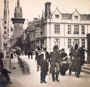 Universell utstilling av 1900 - Exposition Universelle de 1900 i Paris: Rue des Nations - privat samling av Anonymous Anonymous