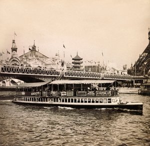 Universal Exposition of 1900 - Exposition Universelle de 1900 i Paris: Le pont d'Iena - privat samling av Anonymous Anonymous