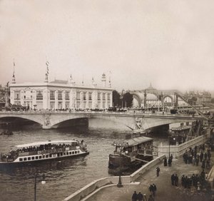 Universell utstilling av 1900 - Exposition Universelle de 1900 i Paris: Palais des Congres - privat samling av Anonymous Anonymous
