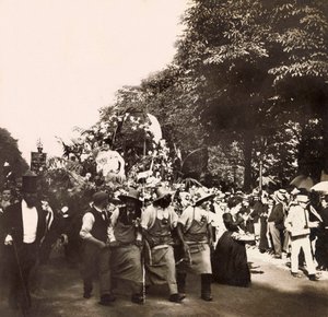 Universell utstilling av 1900 - Exposition Universelle de 1900 i Paris: Hagebrukets fest - privat samling av Anonymous Anonymous