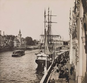 Universell utstilling av 1900 - Universell utstilling av 1900 i Paris: Gamle Paris - privat samling av Anonymous Anonymous