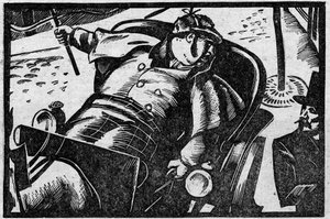 Ulike fakta: kusken Jacques Collignon, dømt for drapet på en klient som hadde sendt inn en klage på en rase betalt for mye i Paris i 1855. Illustrasjon hentet fra "" Le petit journal illustrious"" 1931 av Anonymous Anonymous