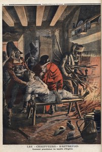 Ulike fakta under Directoire (1795-1799): bandittene til Orgeres (sjåfører) (Ille og skurk), en kjent gjeng med kriminelle i Beauce-regionen, de angriper en gård her, deres spesialitet var å "varme" ofrene sine ved å brenne føttene for å bringe dem til av Anonymous Anonymous