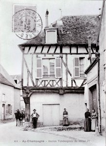 Utsikt over Henri IVs vingård i byen Ay Champagne i Marne - Fotografi fra begynnelsen av det 20. århundre - Privat samling av Anonymous Anonymous