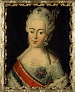 Wilhelmine Louise av Hessen Darmstadt (1755-1776) - Storhertuginne av Russland som Natalia Alexeievna - Portrett av storhertuginne Natalia Alexeyevna av Russland, Prinsesse Wilhelmina Louisa av Hessen-Darmstadt av Anonym av Anonymous Anonymous