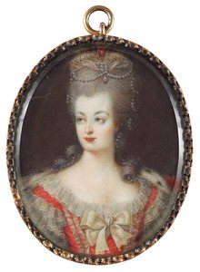 portrett av dronning Marie Antoinette av Frankrike (1755-1793) av Anonymous Anonymous