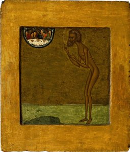Basil den salige, slutten av 1500-tallet. av Anonymous Russian icon painter