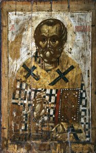 Saint Nicholas, 1300-tallet av Anonymous Russian icon painter