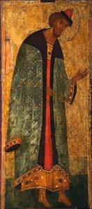 Saint Prince Boris, 1400-tallet av Anonymous Russian icon painter