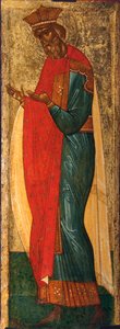 Saint Vladimir av Kiev, tidlig på 1400-tallet. av Anonymous Russian icon painter