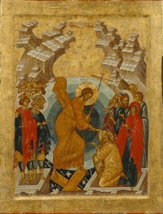 Nedstigningen til helvete av Anonymous Russian icon painter