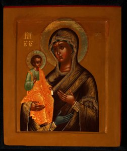 Den trehendte Guds mor, tidlig på 1900-tallet. av Anonymous Russian icon painter