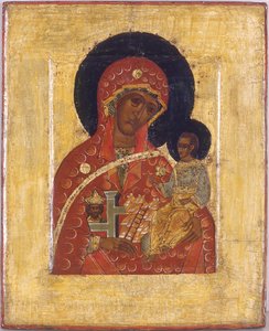 The Virgin The Mountain revet ikke ut av hender av Anonymous Russian icon painter