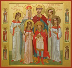 Den drepte familien til tsaren Nicholas II, 2004-2007 av Anonymous Russian icon painter