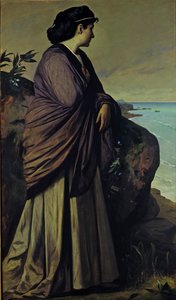 På kysten Modern Iphigenia, 1875 av Anselm Feuerbach