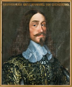Portrett av grev Johan Axelsson Oxenstierna 1611-1657. av Anselm van Hulle