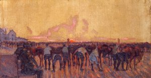 Stell av hestene av Anselmo Bucci