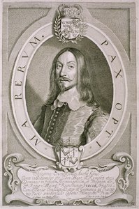 Johan Axelsson Oxenstierna (1611-57) greve av Sodermore, fra 'Portraits des Hommes Illustres', gravert av Petrus de Iode, utgitt 1706