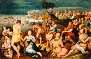 Moses og israelittene krysser Rødehavet av Anthonie Claessens