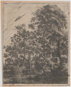En liten bro over en bekk, 1600-tallet. av Anthonie Waterloo