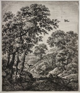 Elijah matet av ravnene. av Anthonie Waterloo