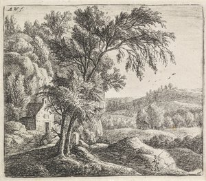Hermitage Steinete landskap (serietittel) av Anthonie Waterloo