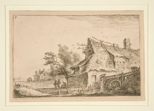 Landsbyen ved bruket av Anthonie Waterloo