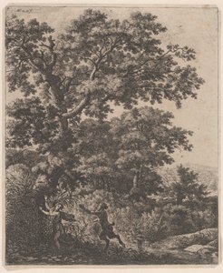 Pan og Syrinx, 1600-tallet. av Anthonie Waterloo
