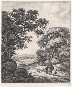 Hagars avgang, 1600-tallet. av Anthonie Waterloo