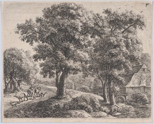 Hyrden og bruket, 1600-tallet. av Anthonie Waterloo