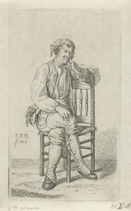 Mann på en stol 12 studiefigurer (serietittel) av Anthonie Willem Hendrik Nolthenius de Man
