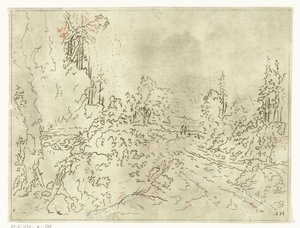 Fjelllandskap av Anthonie van den Bos