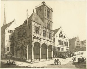 Det gamle rådhuset i Amsterdam