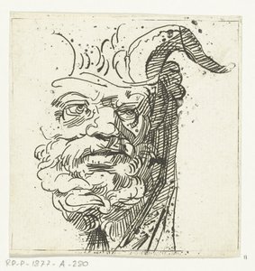 Hodet til en satyr av Anthonie van den Bos