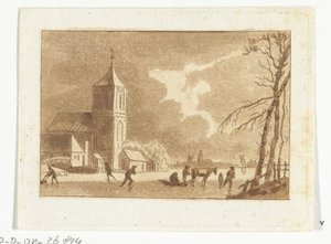 vinteransikt av Anthonie van den Bos