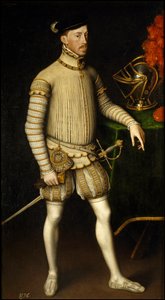 Maximilian II av Habsburg - Portrett av den hellige romerske keiser Maximilian II av Østerrike (1527-1576) av Antonis (Anthonis) Mor (ca. 1517-1577)