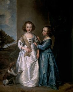 Portrett av Elizabeth og Philadelphia Wharton av Anthony van Dyck