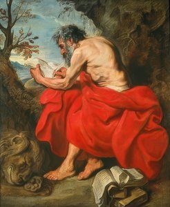 Den hellige Jerome. Rundt 1615/16 av Anthony van Dyck