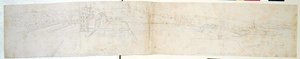 Greenwich Palace, ca. 1544 (penn og blekk og blyant på papir) av Anthonis van den Wyngaerde