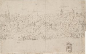Panorama av London sett fra Southwark: St Paul