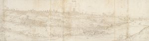 Panoramautsikt over Segovia fra øst, c1560-1570