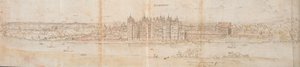 Richmond Palace fra over Themsen, 1562