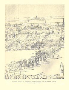 Van Den Wyngaerdes View of London, c1550, 1886 av Anthonis van den Wyngaerde
